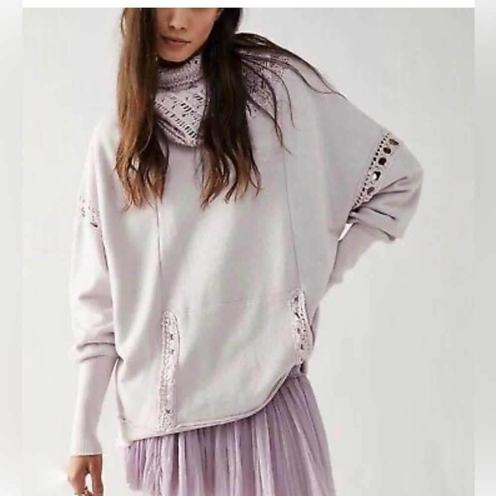 Free People Melody Crochet pullover